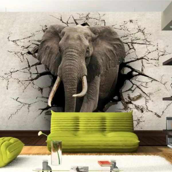 پوستر سه بعدی حیوانات فیل کدpo154